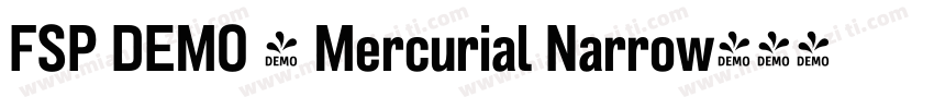 FSP DEMO - Mercurial Narrow字体转换